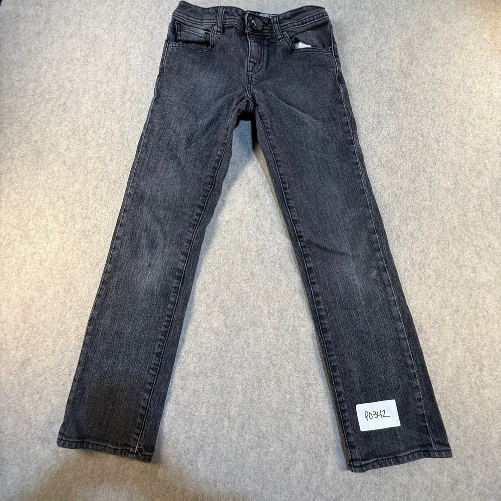 Volcom Vorta Slim Straight Fit Jeans Faded Black‎ Denim Size 26 Mens Kids